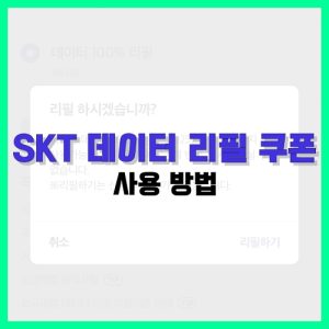 Read more about the article SKT 데이터 리필 쿠폰 사용 방법 알아보기