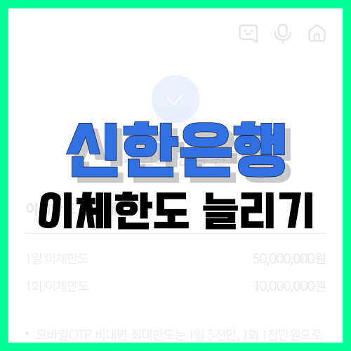 Read more about the article 신한은행 이체한도 늘리기, 이 글로 총정리